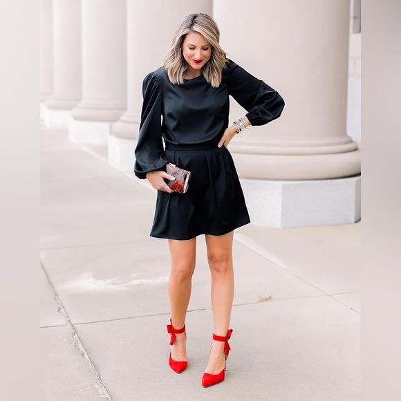 The Drop - Women's Belted Silky Stretch Dress - XL - Picture 5 of 11